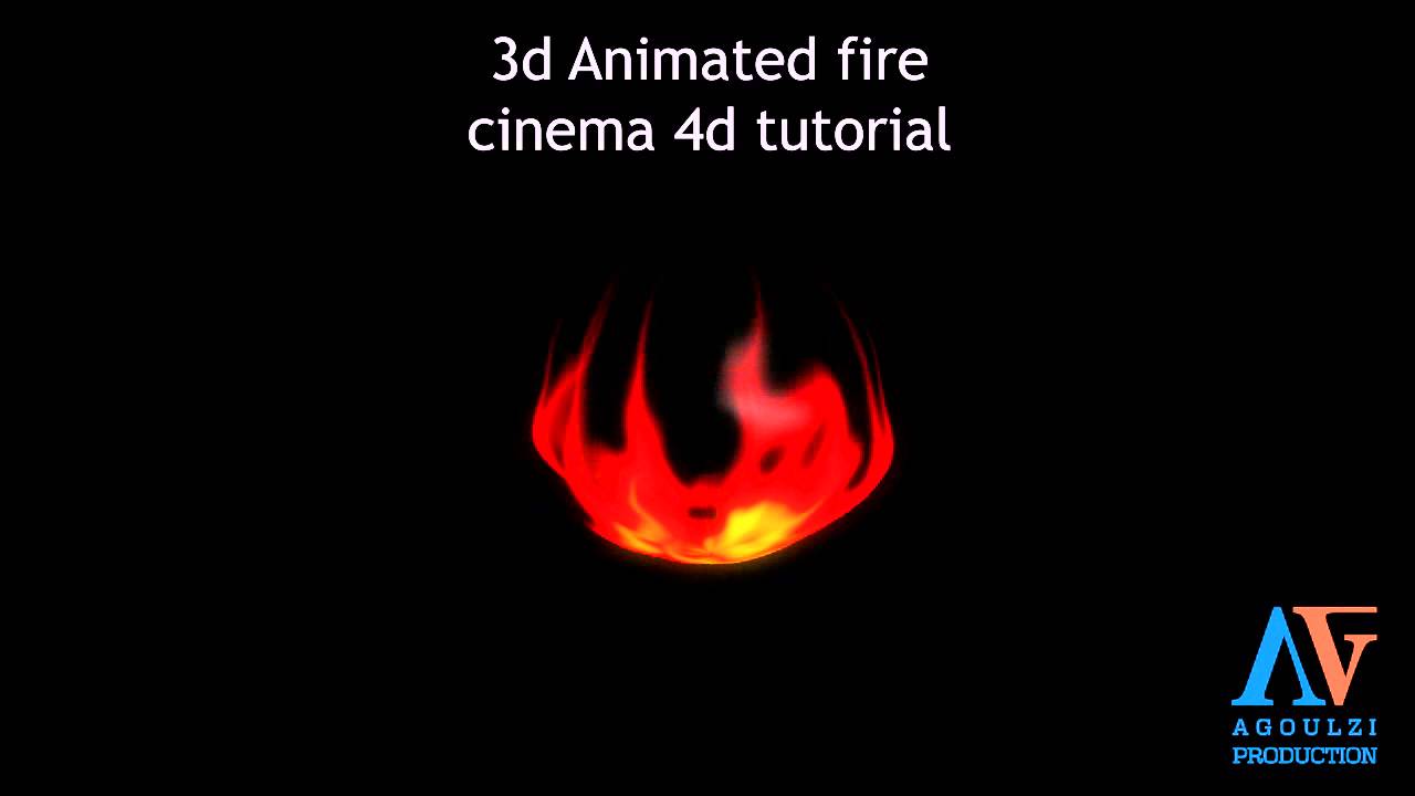 3D animated Fire cinema 4d tutorial preview YouTube