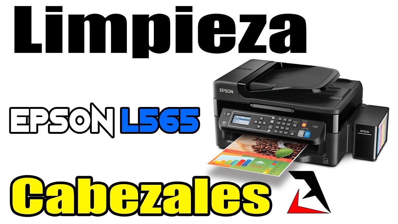 EPSON L565 Limpiar Cabezales [Imprime con RAYAS] (MANTENIMIENTO) - YouTube