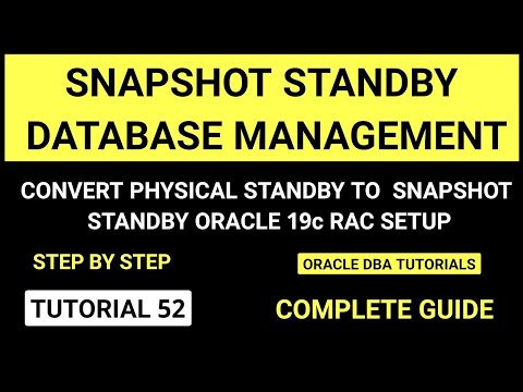 Video: Che cos'è il database di standby degli snapshot in Oracle 11g?