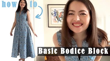 Basic Bodice Pattern Drafting Tutorial, Sew Like a Pro! I PART 2❤️