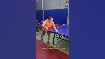 #5 Hook Serve Back Spin Tutorial in table tennis