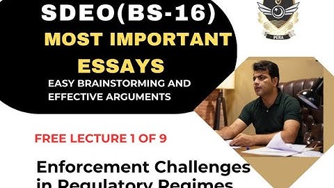 SDEO PPSC Essay 1 of 9 | CSS English with Prof Shafaqat Ali