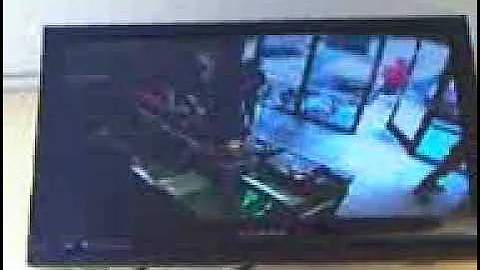 crazy guy punching and running