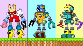 The Giant ROBOT Mario vs The Giant BIGGEST ROBOT Alphabet Lore Calamity | Game Animation