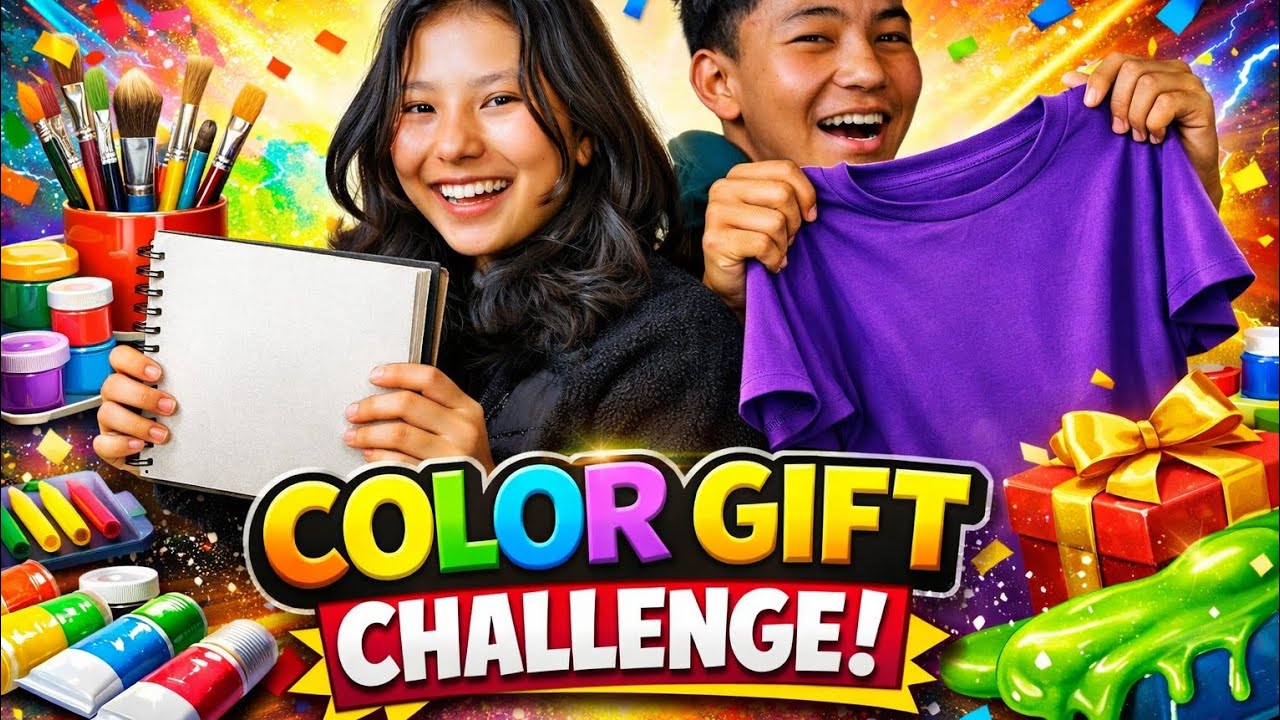 Colour gift challenge|| never expected this gifts from my brother 😅