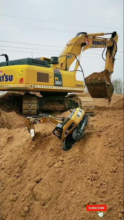 excavator mini dan besar komatsu #shorts #best