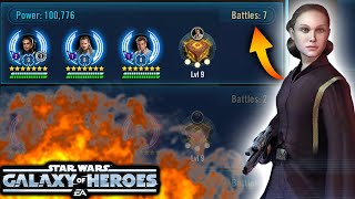 My opponent cannot beat my Queen Amidala in Grand Arena... First Grand Arena Fighting Queen Amidala