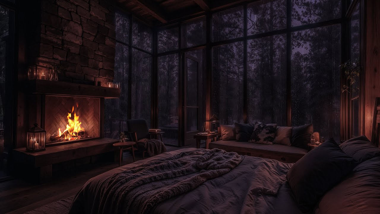 Naturaleza en Lluvia Rodeando la Habitación | Sonidos Tranquilos para Dormir Bien