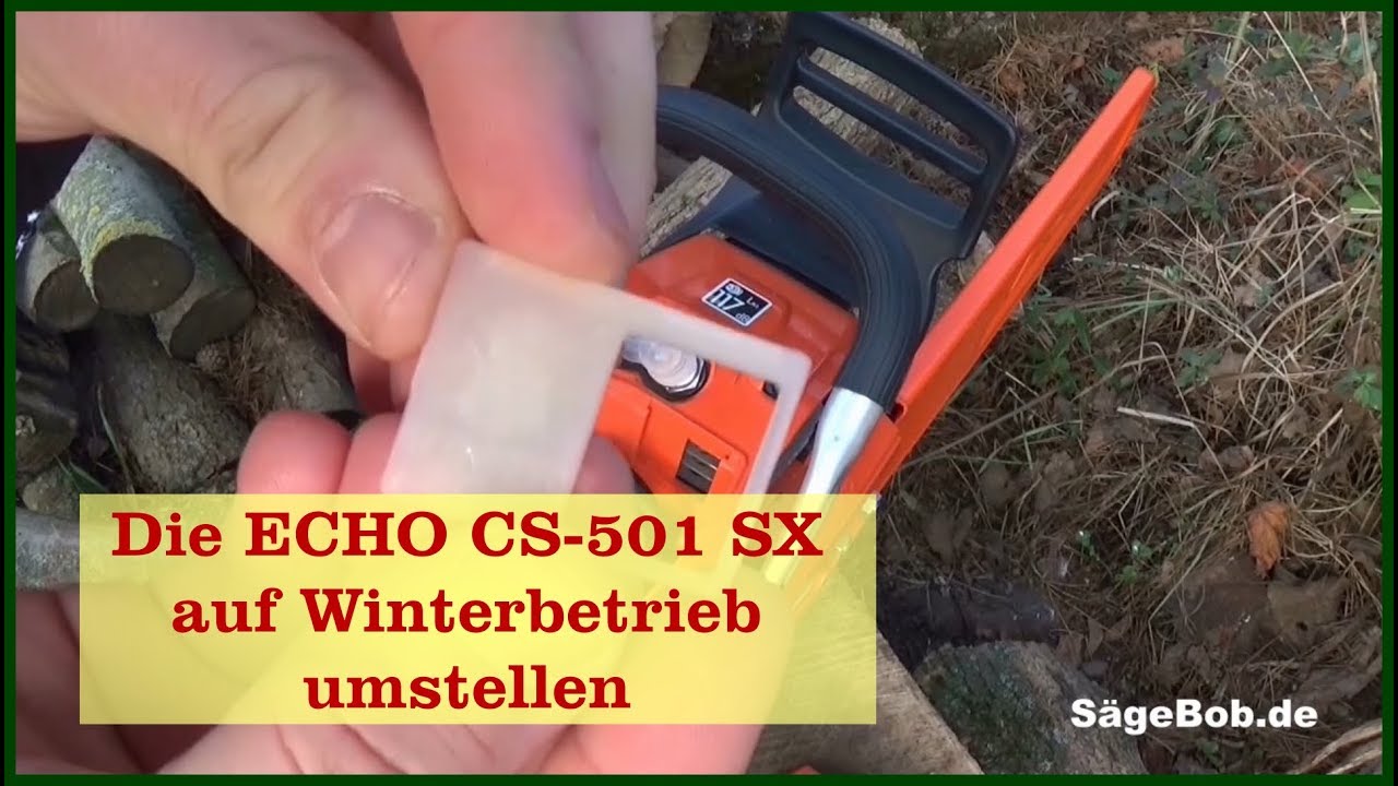 Die ECHO CS 501 SX auf Winterbetrieb umstellen