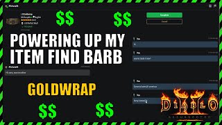 Early Ladder S02 Trades | Buying GOLDWRAP for my Item Find Barb | Diablo 2 Ressurrected