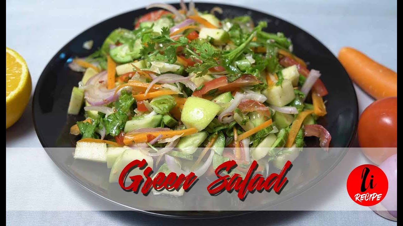 Green Salad Super healthy and delicious Salad Recipe in bangla How to make green saladli