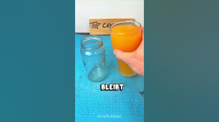 Wie man Wasser umgießt 😮