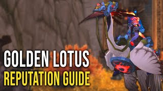 Golden Lotus Reputation Guide - Get your Crane Mounts in Less than 2 Hours! Golden Lotus Mount Vendor