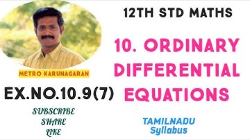12th Std Maths Ex.10.9(7) The solution of differential equation 2x dy/dx -y = 3 represent