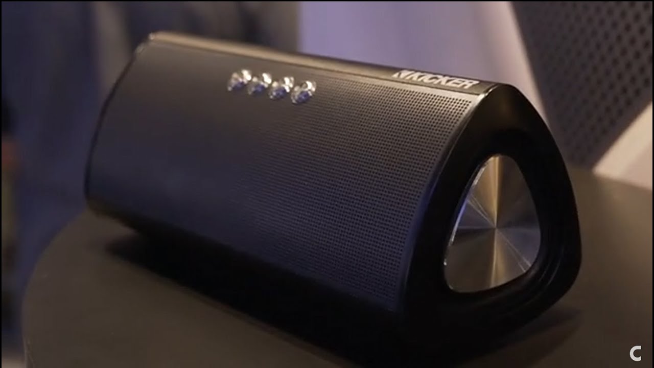 Kicker KPM50 Bluetooth speaker | CES 2016 | Crutchfield video