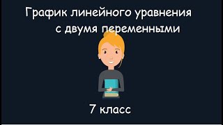 картинка: График линейного уравнения с двумя переменными, 7 класс