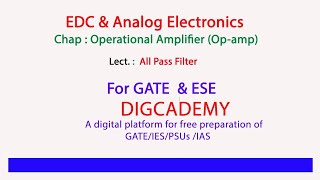 EDC &  AE  Ch 15 Op amp L24 All Pass Filter