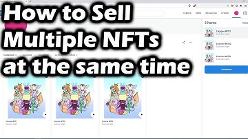 How to sell multiple NFTs on OpenSea a the same time