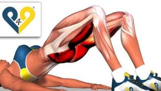 BEST Tone Buttocks exercise - Reduce buttocks and  thighs with Bridging exercise