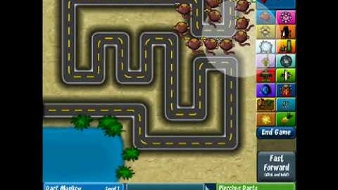 Bloons Tower Defense 4 Walkthrough-Easy Mode (Part 1)
