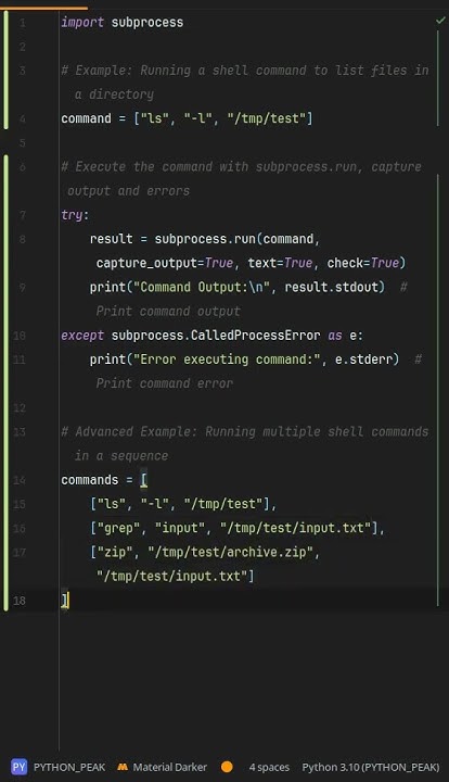 How does subprocess run shell commands in Python? Run Shell Commands ...