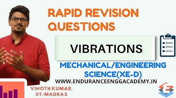 Vibrations: Rapid Revision Questions | GATE, PSUs & ESE | Theory of Machines