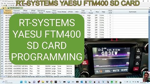 RT-SYSTEMS - YAESU FTM400 Programme Using SD Card-NO Cable
