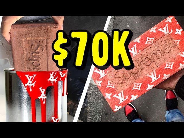 MAKING AND SELLING THE $70,000 NEW SUPREME LOUIS VUITTON BRICK! (NO  CLICKBAIT!) 