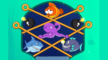 Fish Rescue New Level Puzzle Pull The Pin | Fishom Save The Fish Game