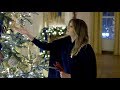Melania's White House Christmas decorations are up, and there are blood red trees