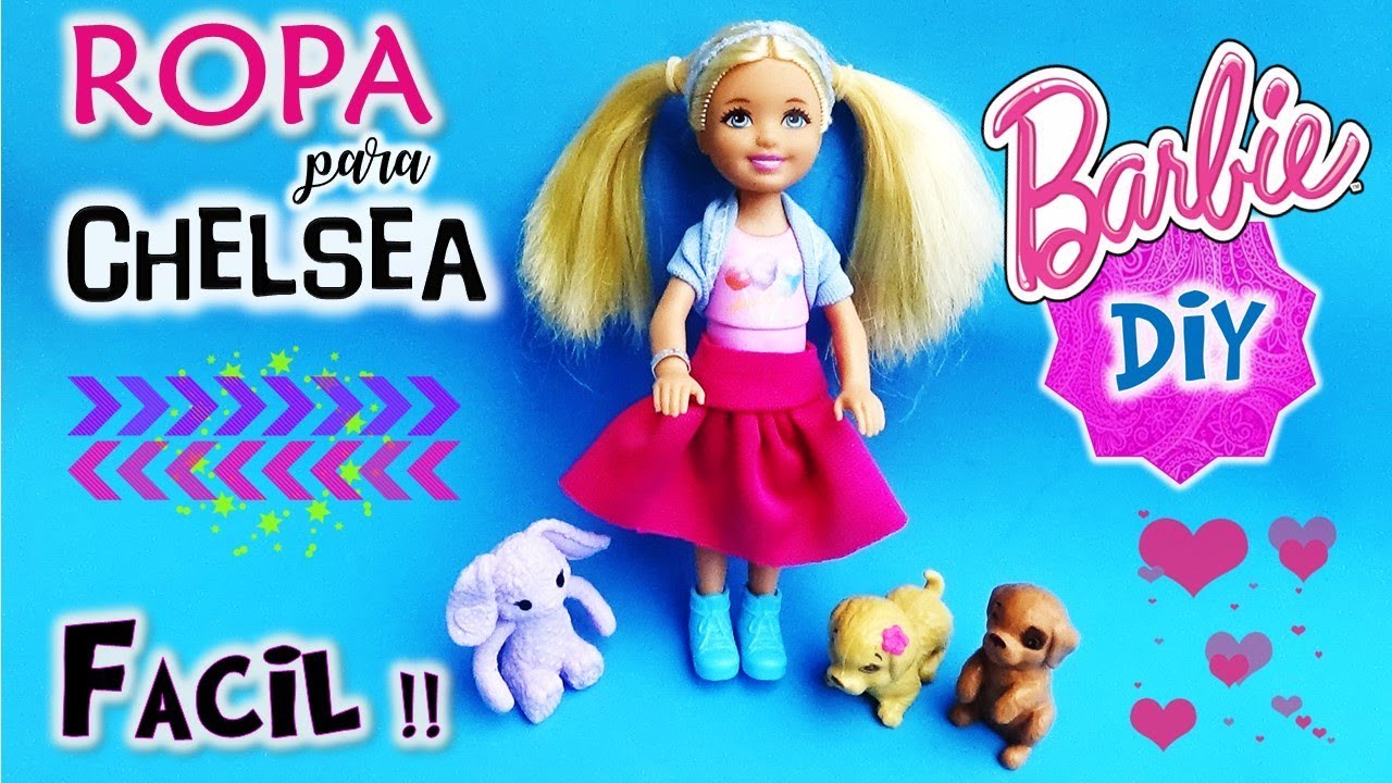 DIY ✄ Como hacer ROPA para Muñequitas CHELSEA de BARBIE muy FACIL!! Falda y  Bolera Manualidades - YouTube