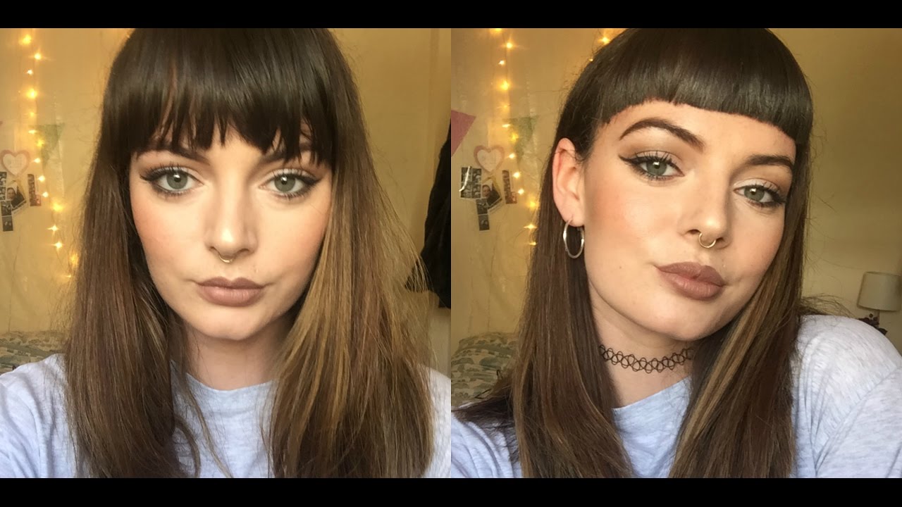  HOW TO CUT  YOUR FRINGE BANGS  AT HOME YouTube