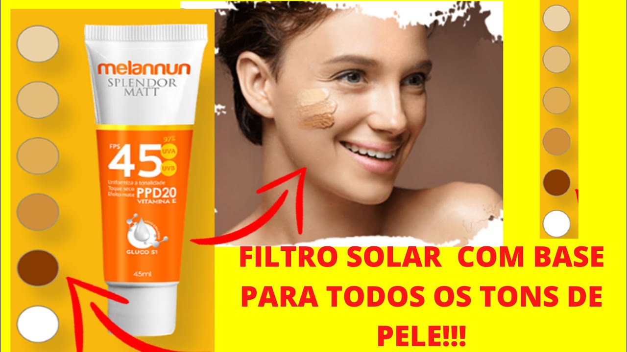 SPLENDOR MATT Filtro Solar!SPLENDOR MATT Protetor Solar Para Todos Tons ...