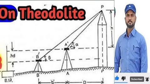 Measure height of any Tall object by Theodolite|base| Inaccessible|Theodolite survey/by Aashish sir