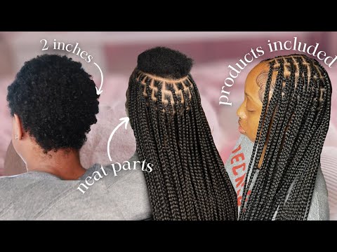 Double braided ponytail . summer hairstyles for black women on