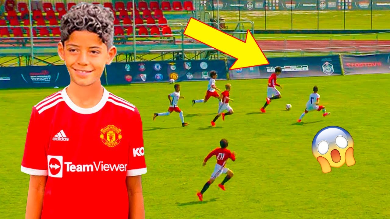 CRISTIANO RONALDO JR MARCOU SEU PRIMEIRO GOL PELO MANCHESTER