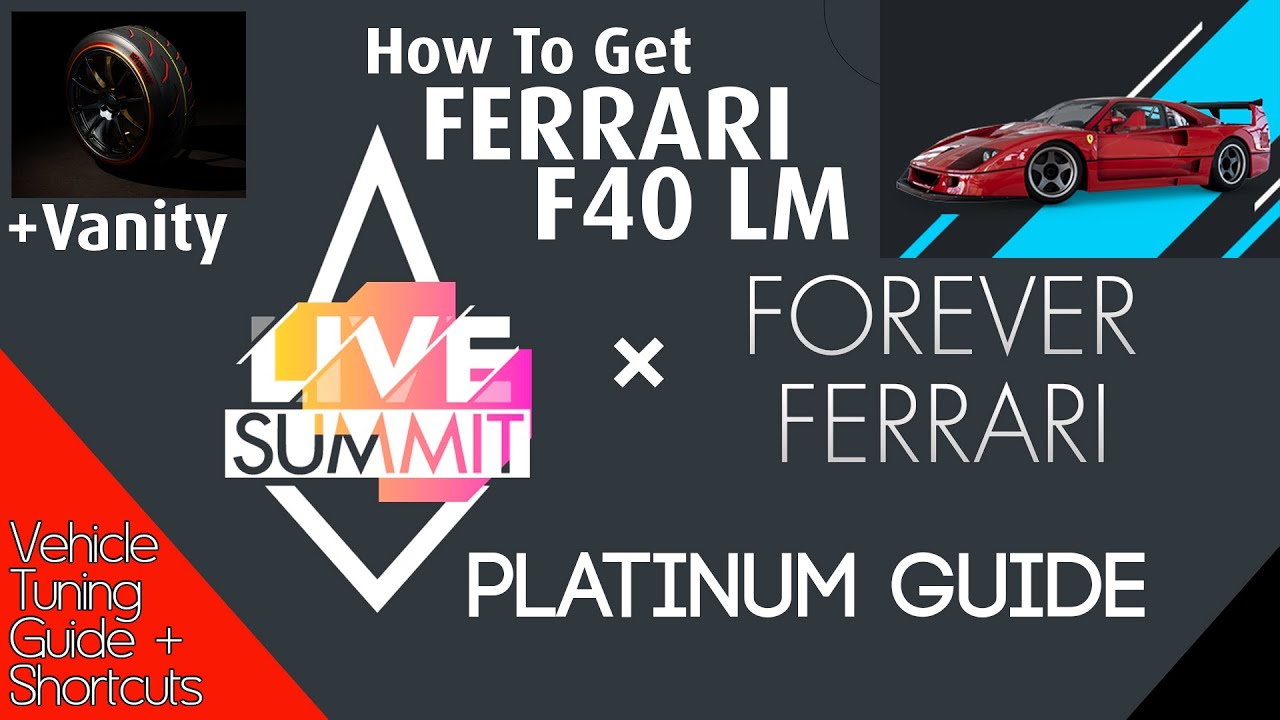 The Crew 2 | FOREVER FERRARI | Live Summit | Vehicle Tuning + Shortcuts | Platinum Guide & Gameplay