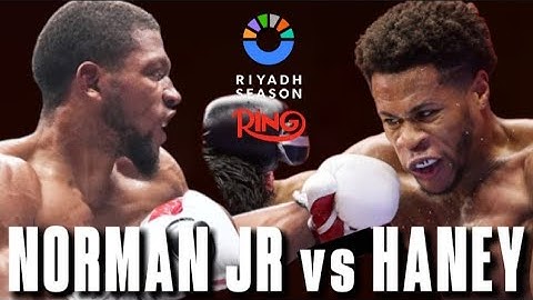 Brian Norman Jr vs Devin Haney Fight Highlights