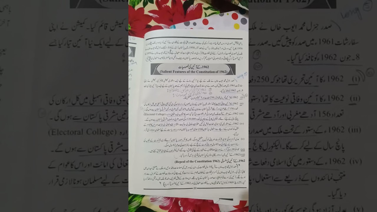 salient features of constitution of 1962