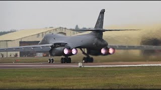 Watch The Thunderous  Launch Of Two B-1 Bombers From Raf Fairford