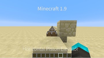 Minecraft 1.9 Fast Horizontal Piston Elevator (Tutorial) [Fixed in 1.11]