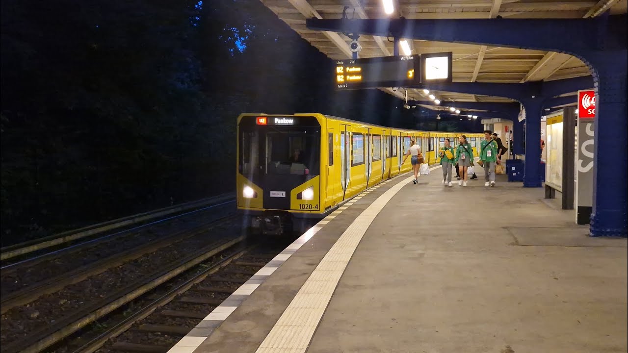 U-Bahn Berlin | Mitfahrt in der U2 von Olympia-Stadion bis Pankow im HK06 1020-3
