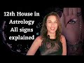 12th house in astrology all signs  planets in the 12th house explained  meaning 12th house 