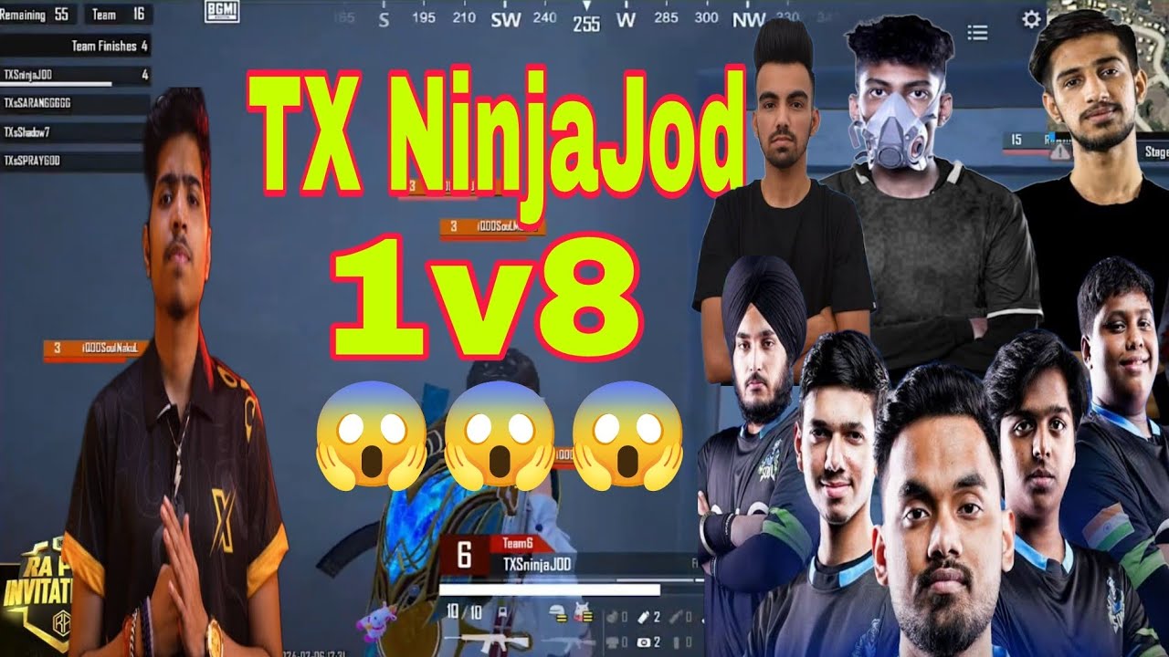 Tx drop clash in Yasnaya, NinjaJod 1v8  in Scrims, Ninjajod vs Soul Manya 