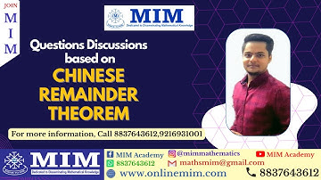 Number Theory | Chinese Remainder Theorem
