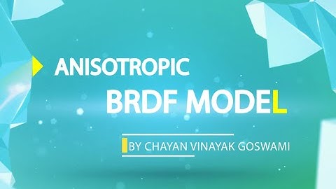 68 - Anisotropic BRDF