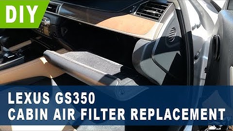 Lexus GS350 Cabin Air Filter Replacement ( 2013 2014 2015 2016 2017 2018 2019 2020 )