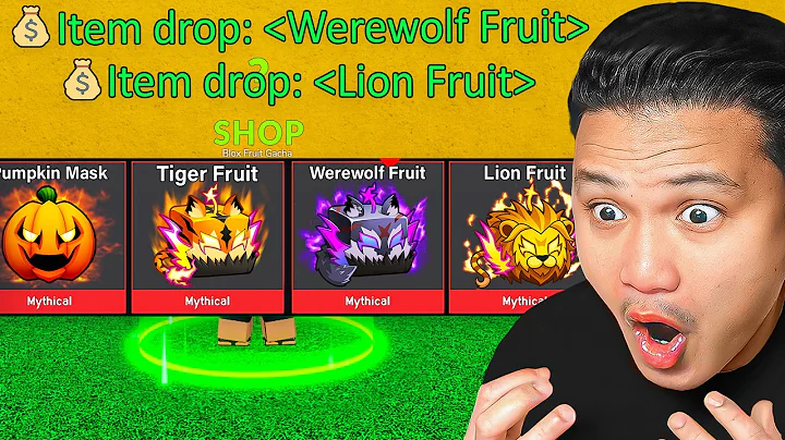 i rolled 100 Halloween Fruits To Get ALL NEW items In Blox Fruits