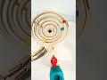 Marble Run Spiral Track #oddlysatisfying #shorts #marbles