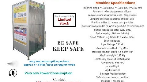 Full Body Sanitizer Machine (Fully Automatic ) Brand - PowerSanitize, Faridabad